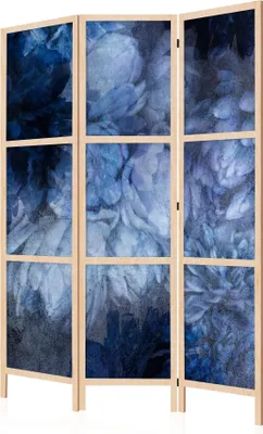 Immagine prodotto di LUMASOUL Paravento a un lato, paravento divisorio per interni, motivo floreale giapponese, 135x172 cm