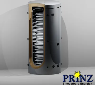 Produktbild von Hygienekombispeicher 1000 Liter mit 1 Wärmetauscher und Isolierung Typ PHS 1000