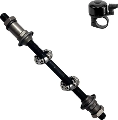 Immagine prodotto di Asse per bicicletta Asse per ruota posteriore Ø 9,5 mm Lunghezza: 178 mm incl. campanello per bicicletta maxxi4you