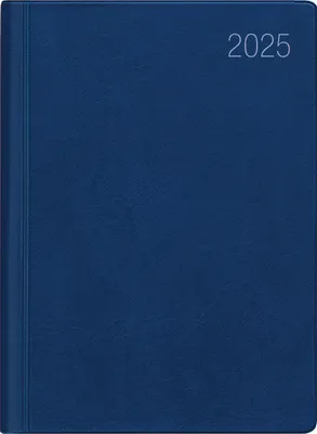 Produktbild von Taschenkalender blau 2025 - Büro-Kalender 8,3x10,7 - 1W/1S - flexibler Kunststoffeinband - 650-1015-1