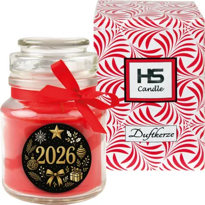 Image de Bougie parfumée en pot - Nouvel An cerise pot à bonbons 120 g