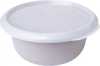 Obrázek produktu pro Plastová mísa s víkem šedobéžová 1,75 l