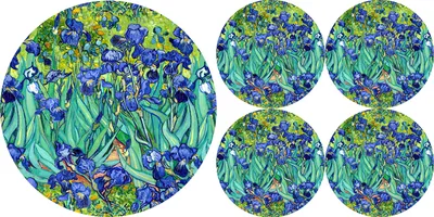 Obrázek produktu pro Kulaté prostírání Bertoni| Elegance a praktičnost pro každý stůl 4+1 | IRISES