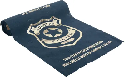 Productafbeelding van Tafelkleed, politieblauw en goud, 28 cm x 5 meter - Eén maat