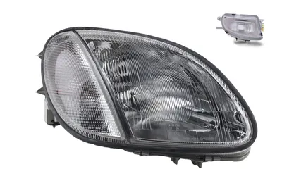Zdjęcie produktu dla Johns, Reflektory halogenowe pasujące do Mercedes R170 SLK 09/1996-04 H7 H7 Re. + przeciwmgielne. 1708202461 1708200256 A1708200256