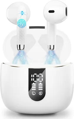 Produktbild von Kabellos Bluetooth 5.3 In Ear mit CVC8.0 Mikrofon, 40H Noise Cancelling Earbuds mit 14.2mm Stereo, 2023 NeueMit IP7 Wasserdicht