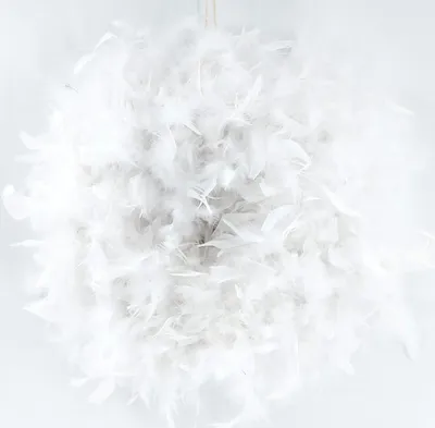 Produktbild von Federkranz Dekokranz FEDERN weiß D. 40-45cm CreaFlor Home