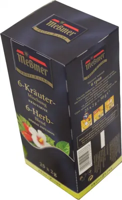 Zdjęcie produktu dla Herbata ziołowa Messmer 6 ziół 25 torebek (50g)