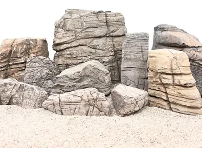 Produktbild von AquaOne Aquarium Naturstein Sandwüsten Stein 1 St. Gr. M 0,3-1,0 kg Aquascaping
