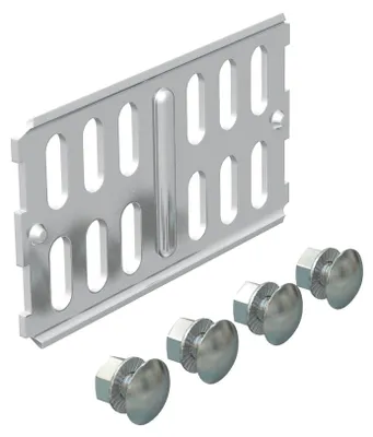 Produktbild von Obo Bettermann 6067654, Laufbahn-Verbinder, Edelstahl, Edelstahl, 3,5 mm, 56 mm