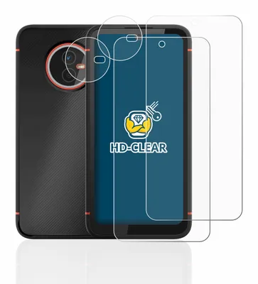 Produktbild von 2x Für Gigaset GX4 / GX4 Pro (Display+Kamera) Schutzfolie BROTECT Displayschutz Display Schutz Folie Klar Transparent