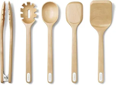 Imagen del producto de Juego de utensilios de madera, juego de utensilios de cocina