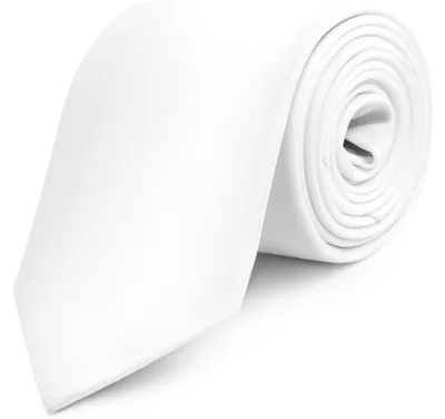 Image de Cravate pour homme Ladeheid, modèle Herren Breite, référence KP-8 (150 cm x 8 cm, couleur blanche, numéro 38)