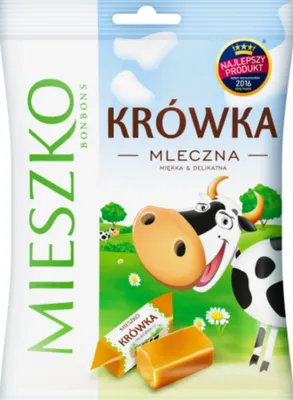 Produktbild von Mieszko Krówka Mleczna Cukierki 215 g