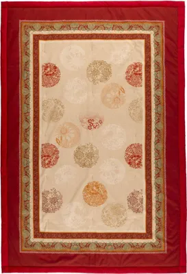 Plaid 100% Baumwolle rot 240x250 cm