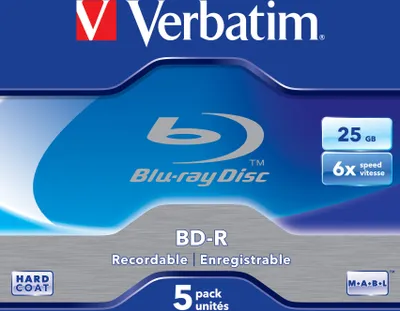 Produktbild von Verbatim BD-R Blu-ray Rohlinge 5er Jewelcase