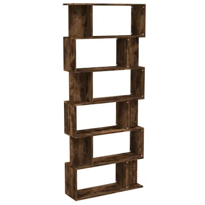 Obrázek produktu pro vidaXL Regál / rozdělovač místností Smoked Oak 80x24x192 cm výrobek ze dřeva