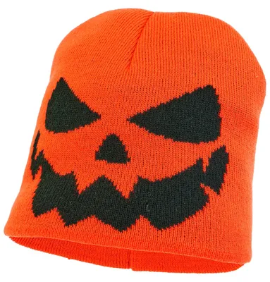 Produktbild von Halloween Beanie Mütze für Kinder Kürbis