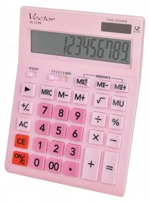 Productafbeelding van Vector VC-12PK, zakrekenmachine, 12-cijferig, voor kantoor en thuisgebruik