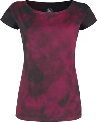Produktbild von Outer Vision T-Shirt Damen Marylin rot/schwarz Basics 100% Baumwolle XXL