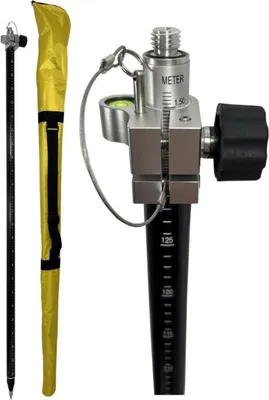 Produktbild von Robotic-Vermessung-GPS-Karbonstange 2,60m  Doppel-Skala, 135?mm Offset, Prismenstange, GNSS Stäb