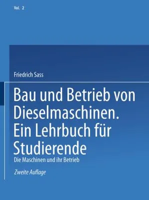 Obrázek produktu pro Bau und Betrieb von Dieselmaschinen Ein Lehrbuch für Studierende