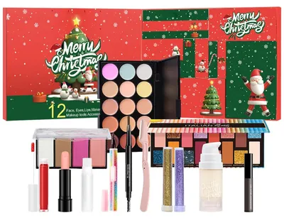 Obrázek produktu pro Adventní kalendář Beauty 12 dní Sada make-upu Vánoční odpočet Dárek