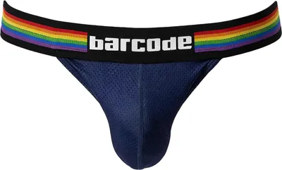 Image de Barcode Berlin - Sous-vêtement Slips Hommes - Half Brief Pride Navy - 1x Taille M