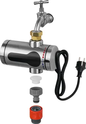 Produktbild von Durchlauferhitzer Kompakt Edelstahl Garten Heizung 3600W Elektrisch 60 °C Hoberg