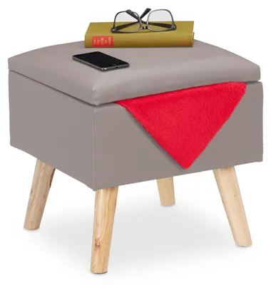 Image de Tabouret avec rangement RD29604, gris