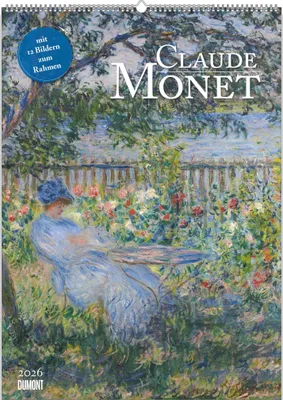 Produktbild von DUMONT - Claude Monet 2026 - Kunst-Poster-Kalender 50 x 70 cm, Wandkalender mit 12 Meisterwerken des Impressionismus für Kunstliebhaber