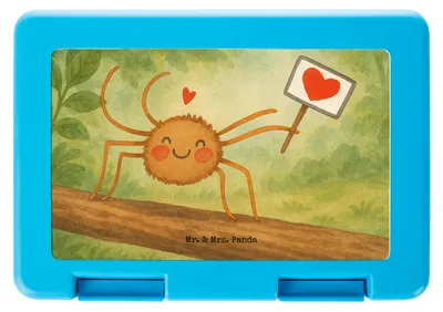 Produktbild von Mr. & Mrs. Panda Bento Box Spinne Agathe Motivation Design - Weiß - Geschenk, Glück, Lunchbox, Vertrauen, Vorratsdose, Essensbehälter, Snackbox, Liebe, Bentobox