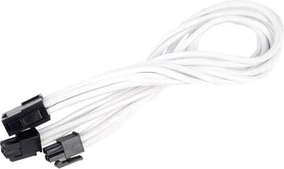 Obrázok produktu pre Silverstone 8pin - EPS12V 8pin(4+4), 0.3m, 0,3 m, 8-pin(4+4) EPS12V, Samec, Samec, Biela