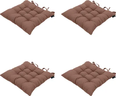 Produktbild von Madison – Panama-Sitzkissen – Braun – 46 x 46 x 8 cm – 4er-Set