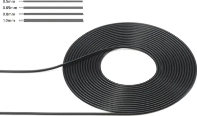 Produktbild von 1mm Modellbau Kabel/Schlauch 2m für 1:6/1:12/1:24 Bausätze