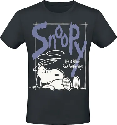 Produktbild von Peanuts T-Shirt Herren Snoopy schwarz L