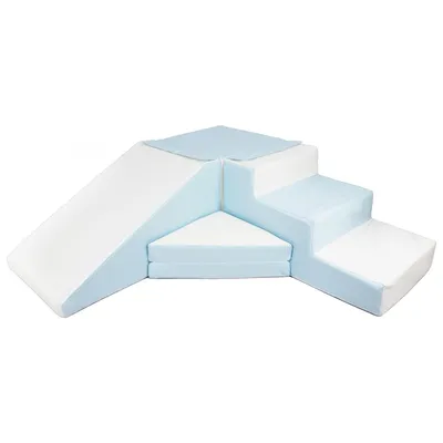 Zdjęcie produktu dla zestaw 4 piankowych klocków do zabawy w kolorze białym, niebieskim (pastelowym)