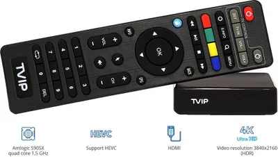 Produktbild von TVIP S-Box v.610 UHD 4K IPTV Receiver H.265/HEVC