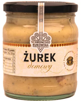Zdjęcie produktu dla Żurek z białą kiełbasą Schronisko Bukowina - 400 ml