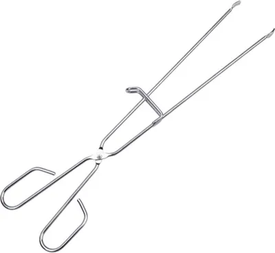 Image de Pinces Bbq Inox Sauvic 45cm Acier Inoxydable, Longueur 45cm, Arrêt Sécurisé - Sauvic