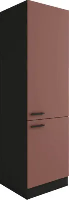 Produktbild von Optifit Vorratsschrank Nizza407 BxTxH 60 x 57,1 x 206,8 cm rostrot matt zerlegt Anschlag reversibel KUNI H606-9+