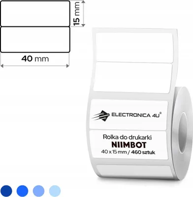 Obrázok produktu pre Biele samolepiace termálne štítky Niimbot B1 B4 B21 B3S 40x15