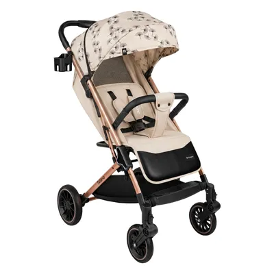 Produktbild von Tulano Kinderwagen Buggy Lagos 35 Beige-Gold, XXL-Verdeck, XL-Räder, Kompakt Faltbar, Trolley-Funktion, bis 15 kg