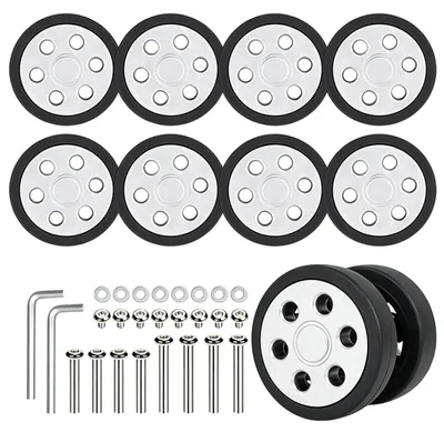Produktbild von Set mit 8 Ersatzrädern für Gepäck