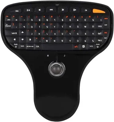Image de Clavier sans fil avec trackball pour ordinateur TV