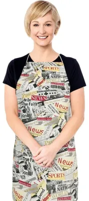 Obrázek produktu pro Kuchyňská zástěra ADÉLA - 67x84 cm - Červená,Černá,Bílá
