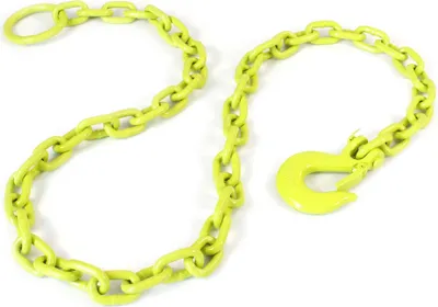 Produktbild von XPOtool Forstkette rund 1,65mx8mm mit Aufhängeglied und Sicherheitshaken, Rückekette zum Holzrücken Fällung