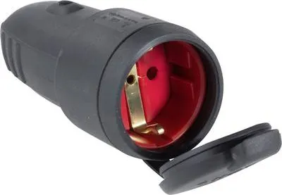 Immagine prodotto di come Schwabe 60415 Giunto di terra 230 V nero IP44 (60415)