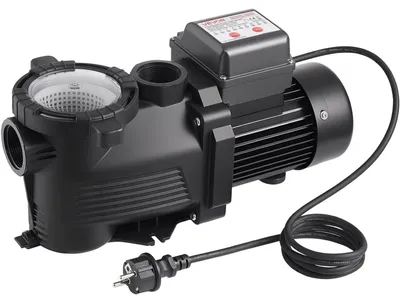Produktbild von Poolpumpe, 550 W, maximale Förderleistung 14.000 l/h, einstufige Schwimmbadpumpe, 220–240 V Wechselstrom, 3450 U/min, maximale Förderhöhe 12 m, mit 24-Stunden-Timer und Filterkorb, für Aufstell- und Einbaubecken, Whirlpools und Spas