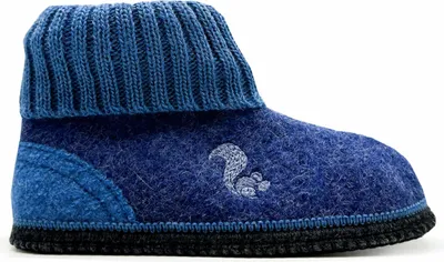 Produktbild von Damen Woll-Slipper-Boots aus Walkstoff, maschinenwaschbar, mit profilierter Latex-Filzsohle